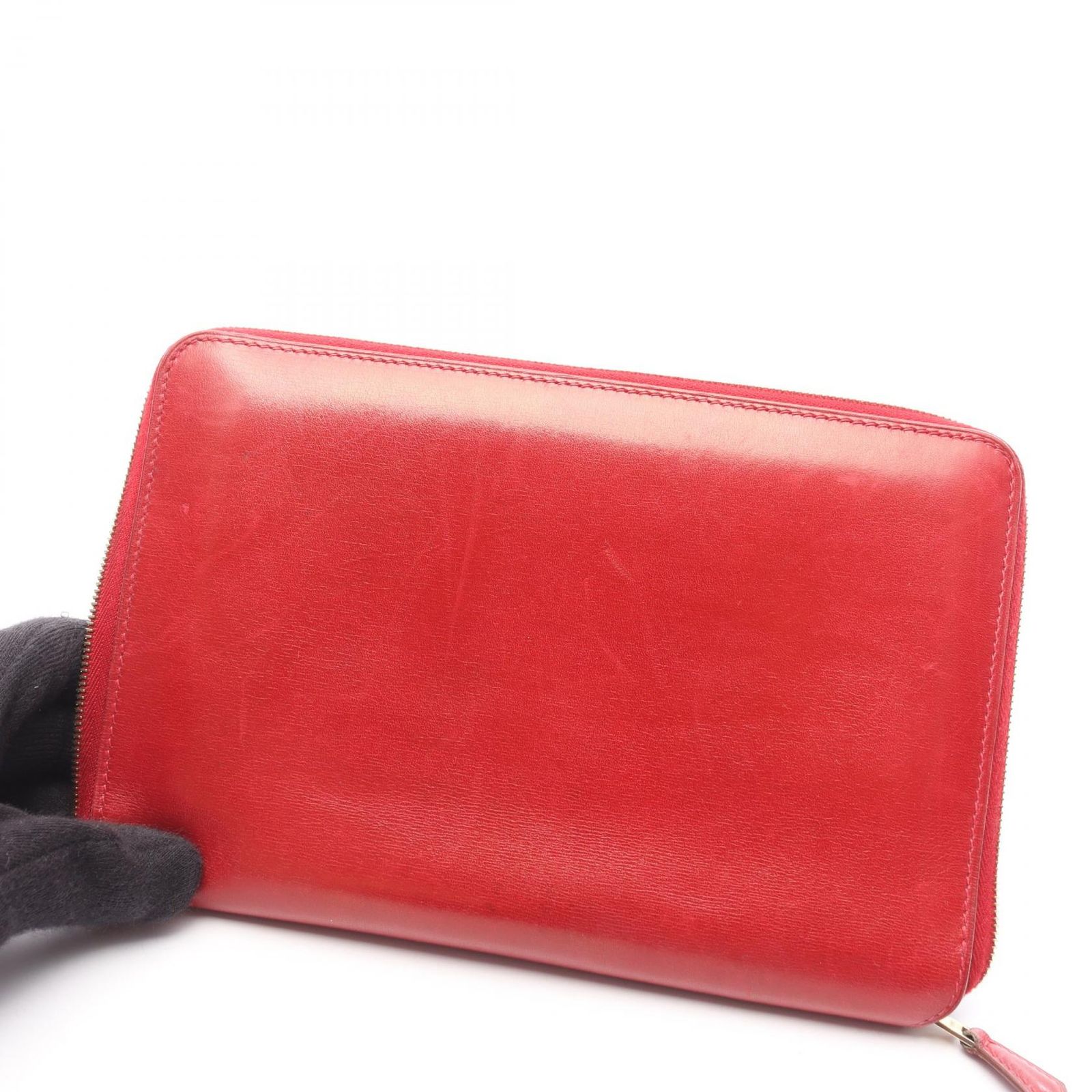 エルメス HERMES ラウンド長財布 チャーリー トラベルケース ルージュ  