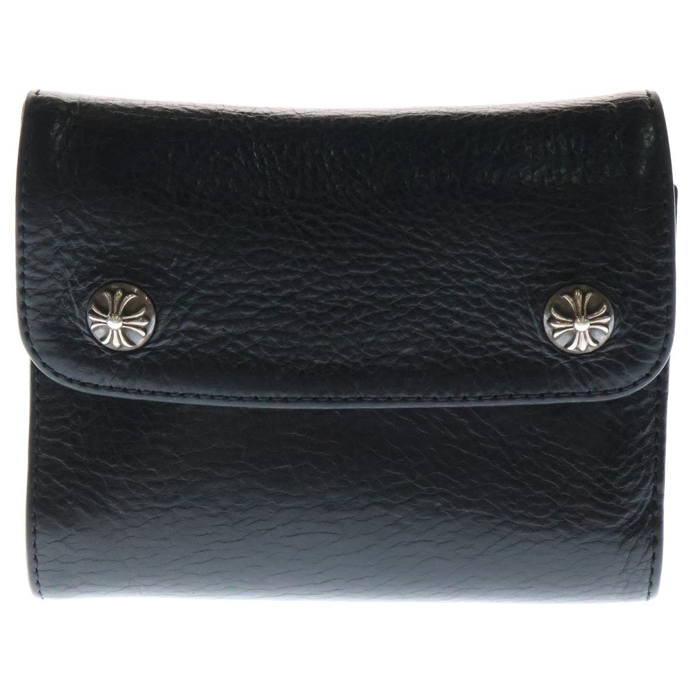 茶芯】トラッカーウォレット ロング 丘染めブラック 真鍮 トラッカー