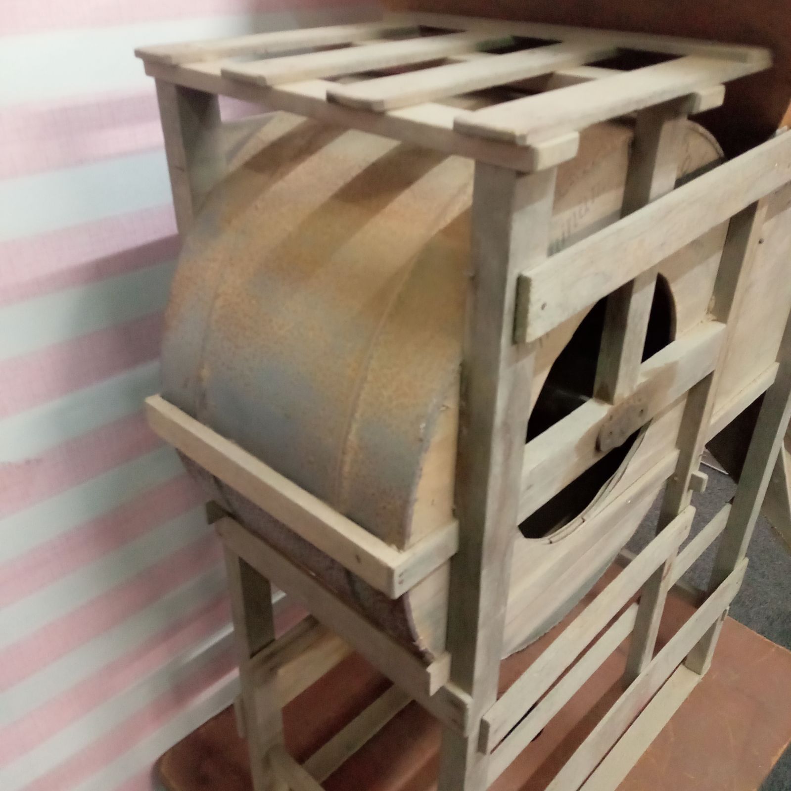 昭和レトロ 足踏み脱穀機 組合号