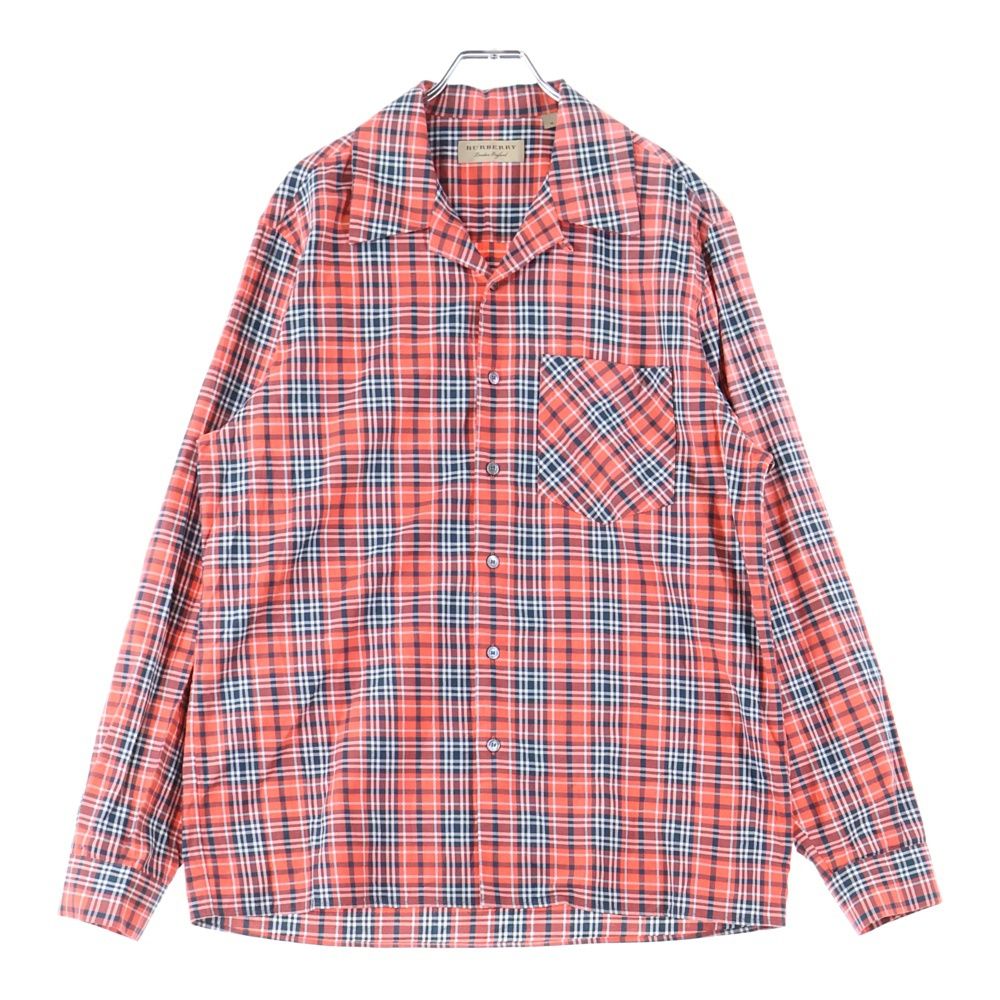 メンズ BURBERRY (バーバリー) 胸ポケット 6B チェック柄 オープン 