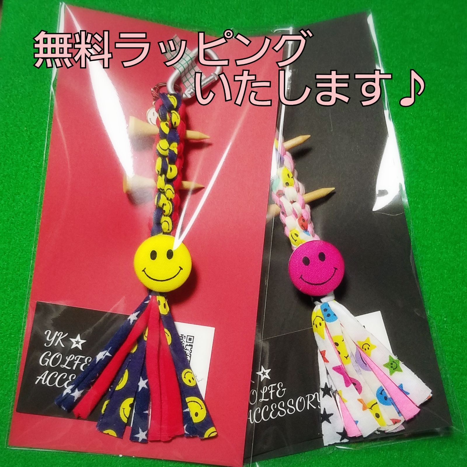❣️かわいい❣️ニコちゃん☺️ティーホルダー♥️おひとつの場合は即購入可です☺ ニコちゃん(Lサイズ)ティーホルダー☺️ウェアに♥️プレゼント