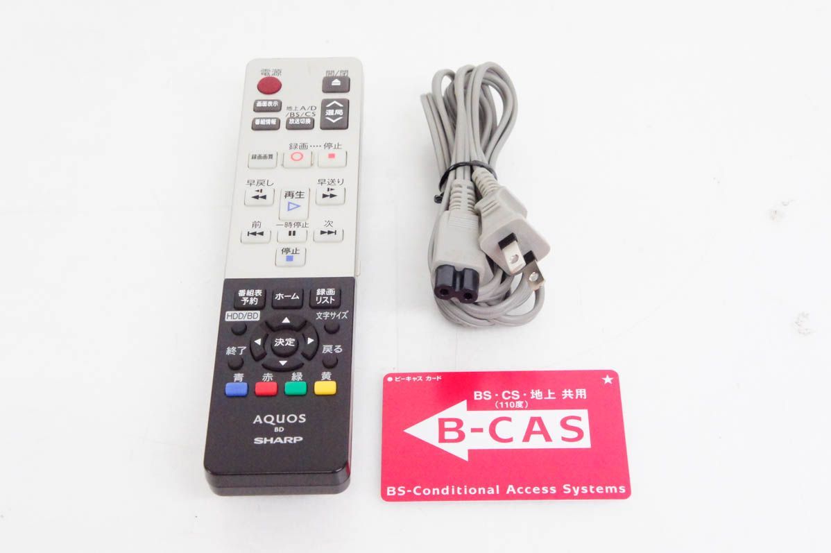 中古 C SHARPシャープ AQUOSアクオスブルーレイ BDレコーダー ドラ丸
