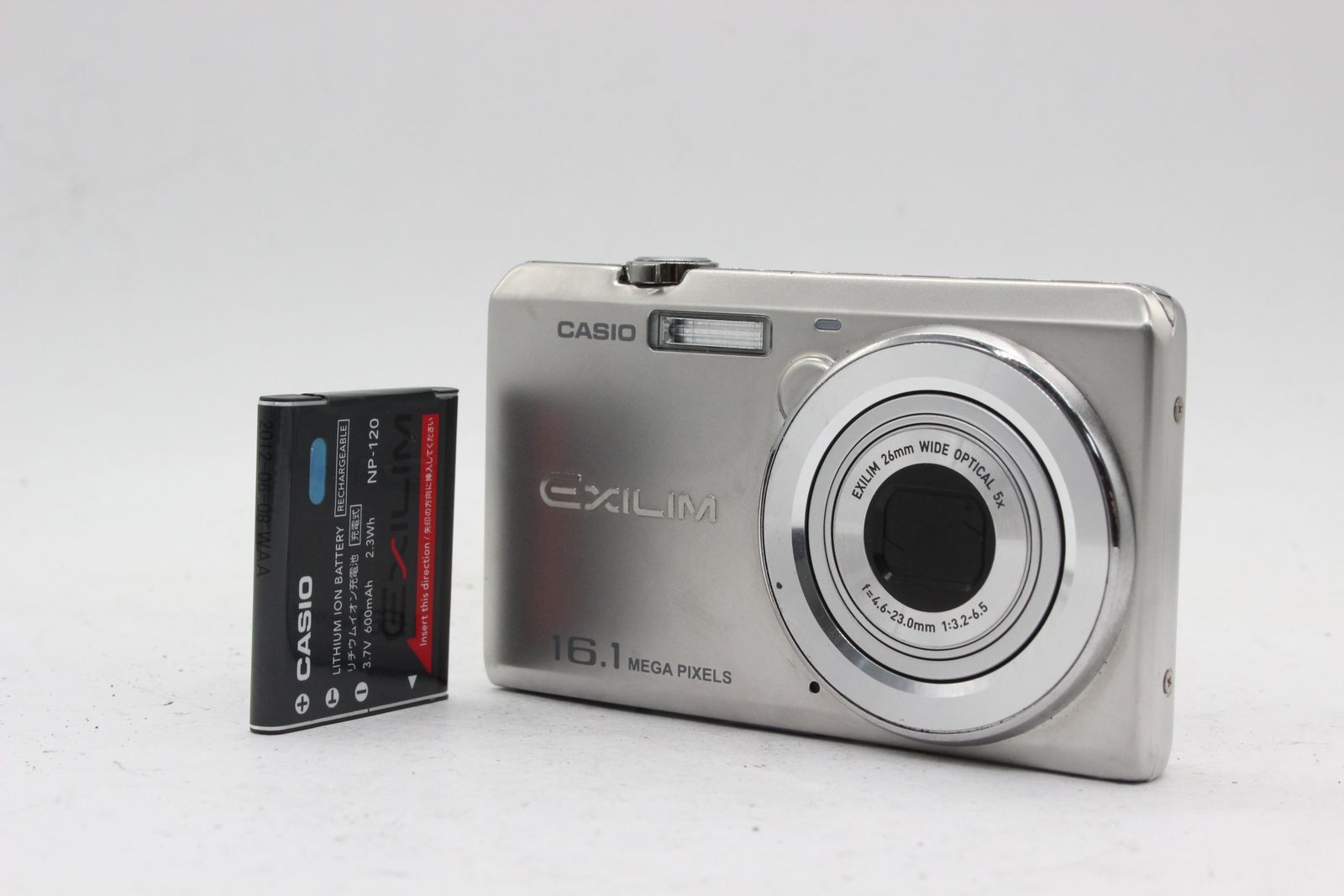 返品保証】 カシオ Casio Exilim EX-ZS12 26mm Wide 5x バッテリー付き 