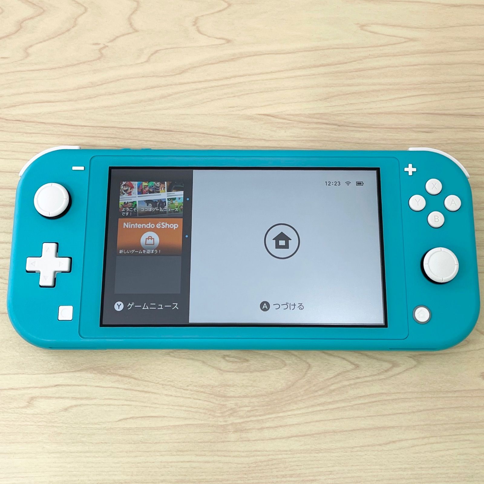 【本体美品】Nintendo Switchライト ターコイズ 箱 純正充電器付き Nintendo Switch Lite ターコイズ 本体 純正 充電器付き