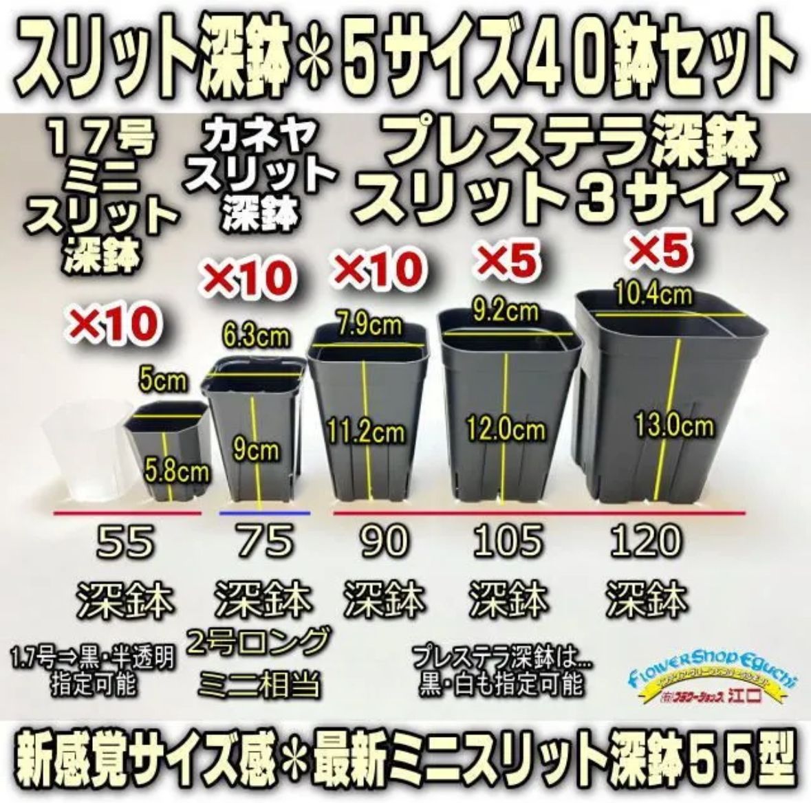 八角鉢 黒 40個 たくましい ◎2.5号◎プラ鉢 アガベ 多肉植物