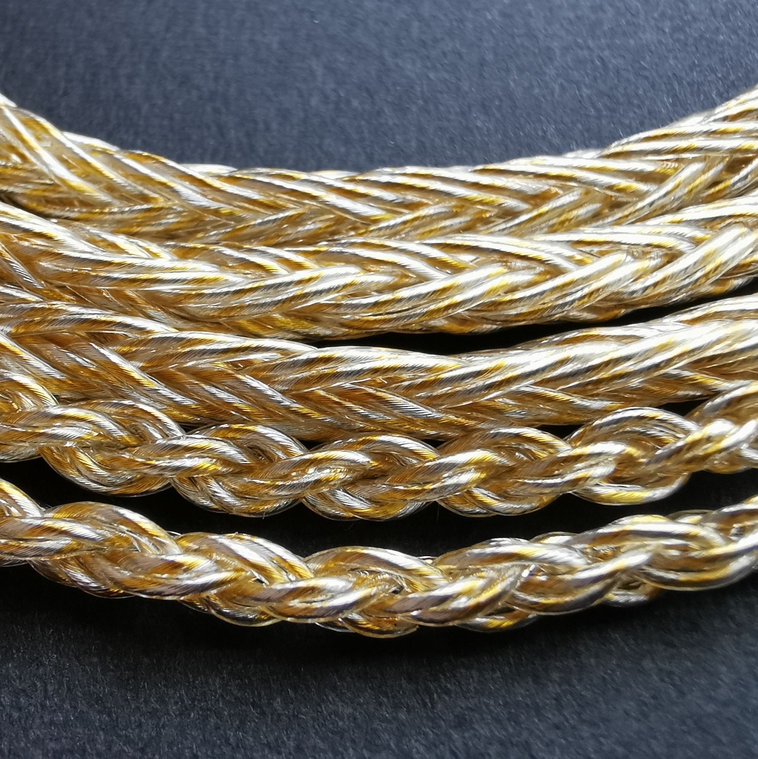 超希少!16芯 銀線＆金線ミックスリケーブル mmcx/4.4mm バランス 