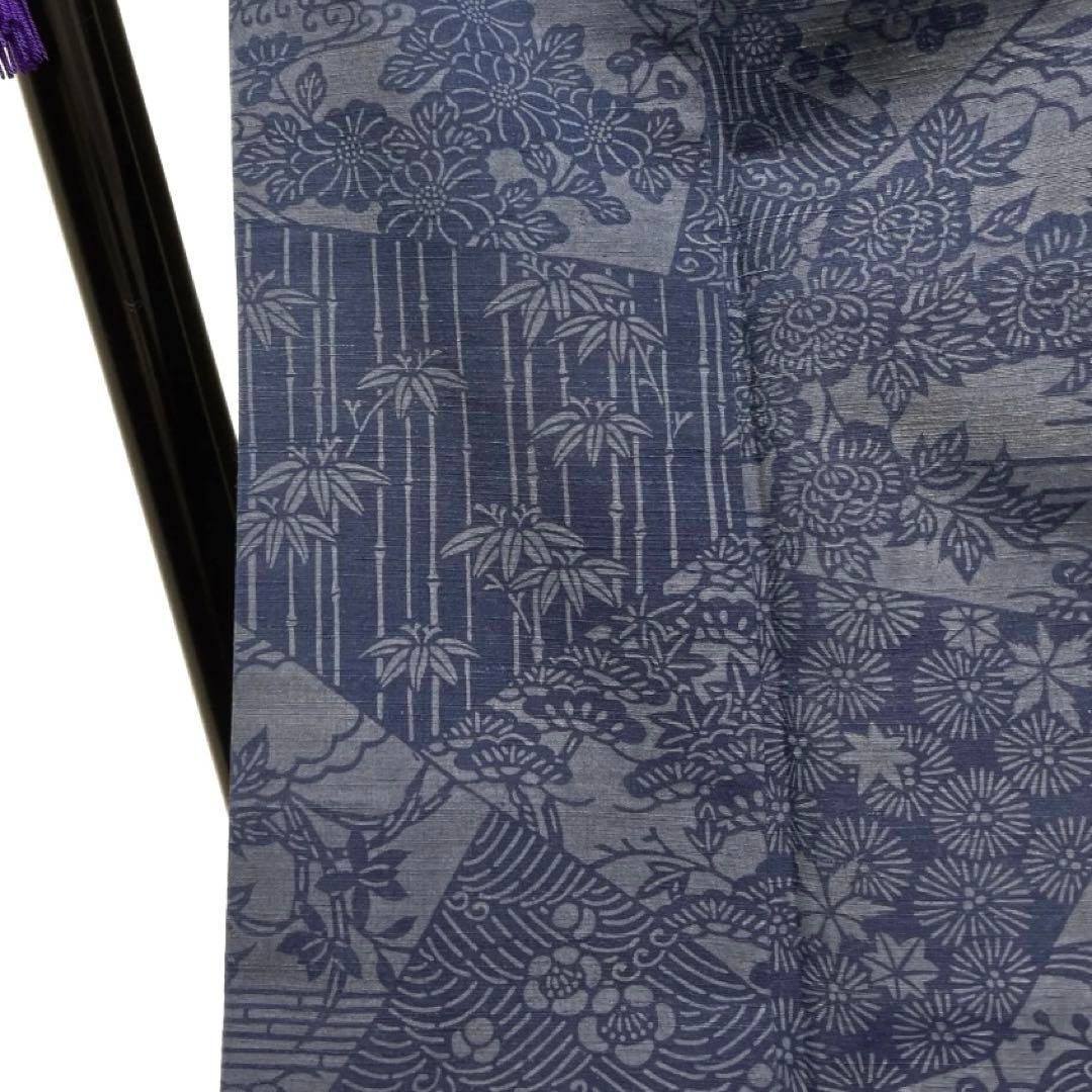 小紋 紬 裂取り 松竹梅 菊 牡丹 流水 波 着物 014a d - メルカリ 