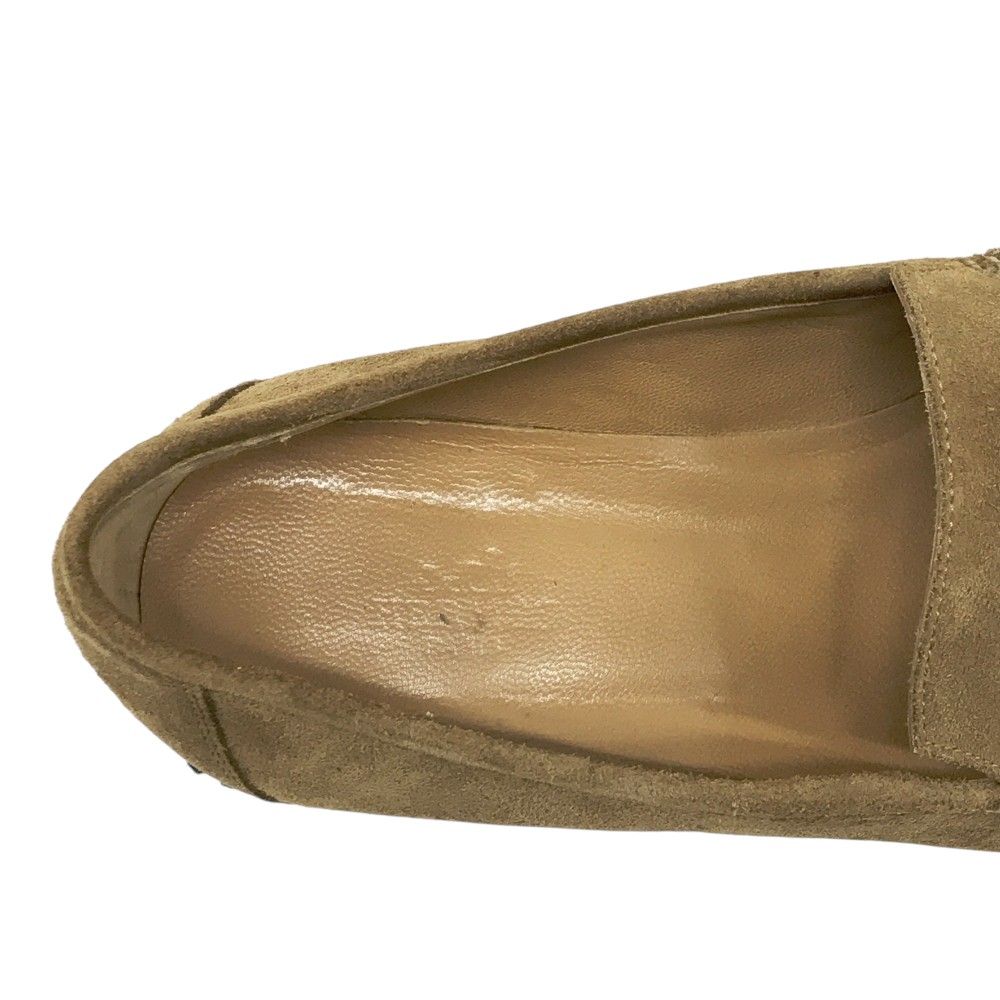 HERMES エルメス スエード ローファー ブラウン系 39 メンズ