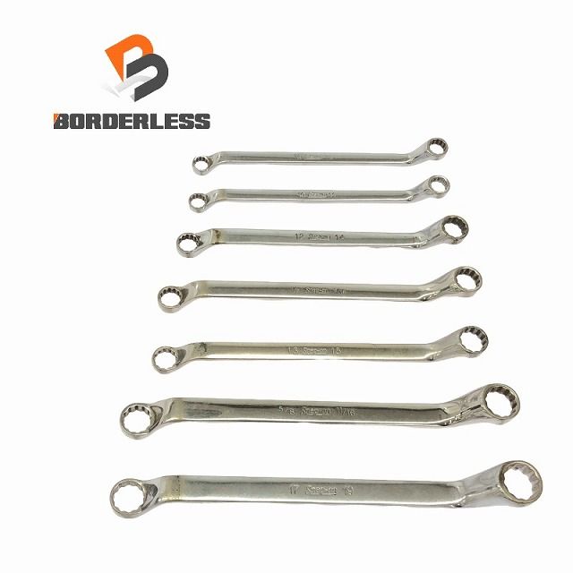 7個セット Snap-on スナップオン メガネレンチ XOM1719 XOM1315 XOM1214 XOM1011 XO2025 XO1618 XO1214 101240