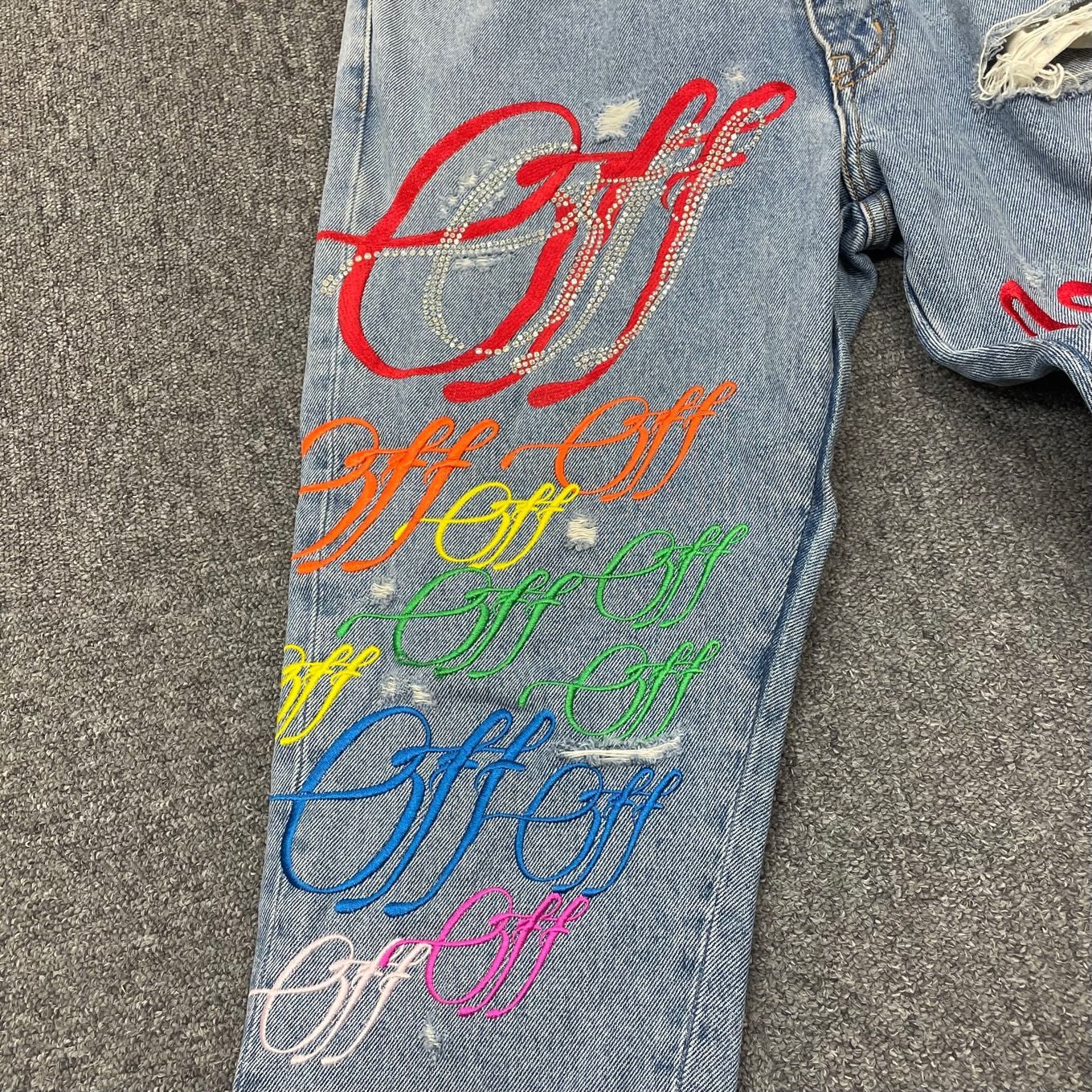 Off-White EV BRAVADO 19SS Crystal Denim - メルカリ