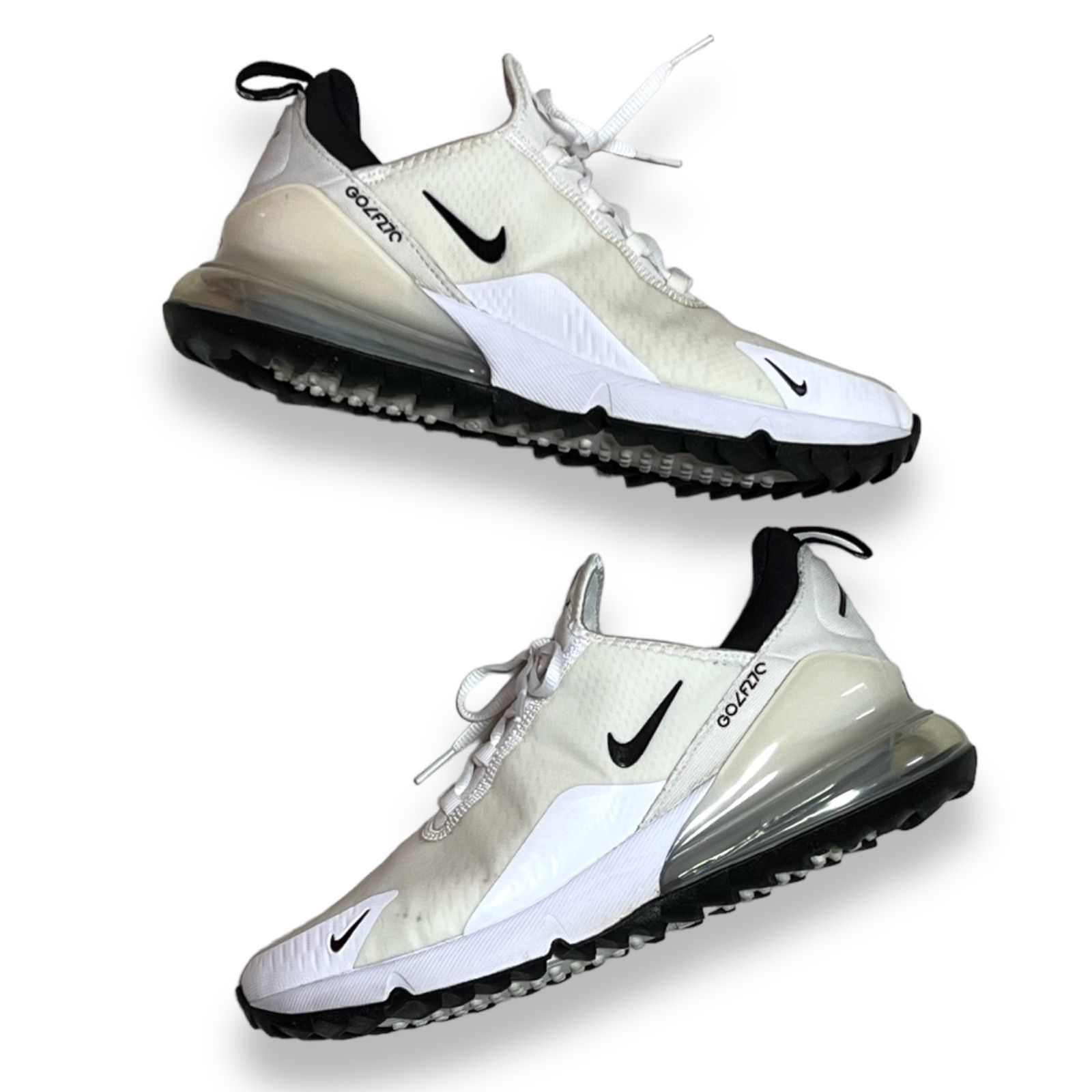 メンズ NIKE GOLF ゴルフシューズ サイズ27.5cm ホワイト ブラック AIR MAX 270G スパイクレス エアマックス ナイキゴルフ  ナイキ - メルカリ