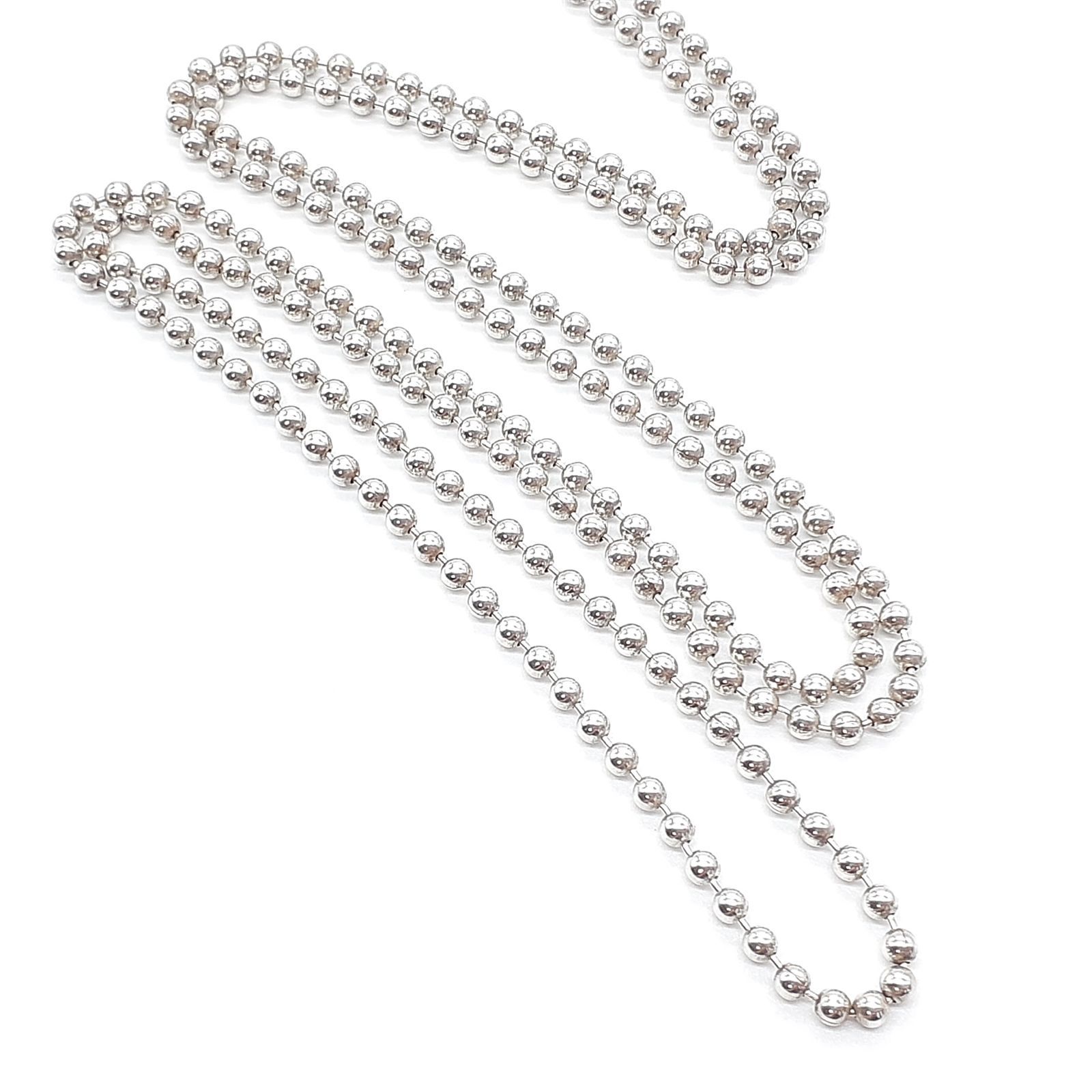 超美品　オールドティファニー　ボールチェーン　ロングネックレス TIFFANY/ティファ二ー】ボールチェーン ネックレス｜ヴァル