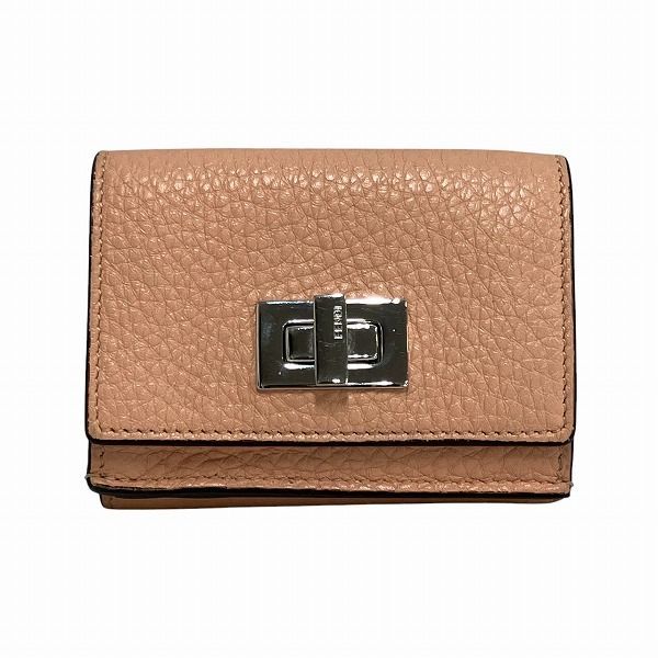フェンディ FENDI ピーカブー セレリア 8M0426 コンパクト 3つ折り財布 レディース