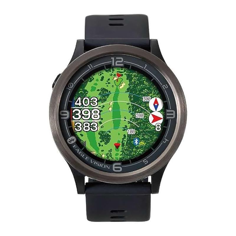 アサヒゴルフ GPSゴルフナビ EAGLE VISION ACE PRO EV-337 BK ウォッチタイプ ブラック 0