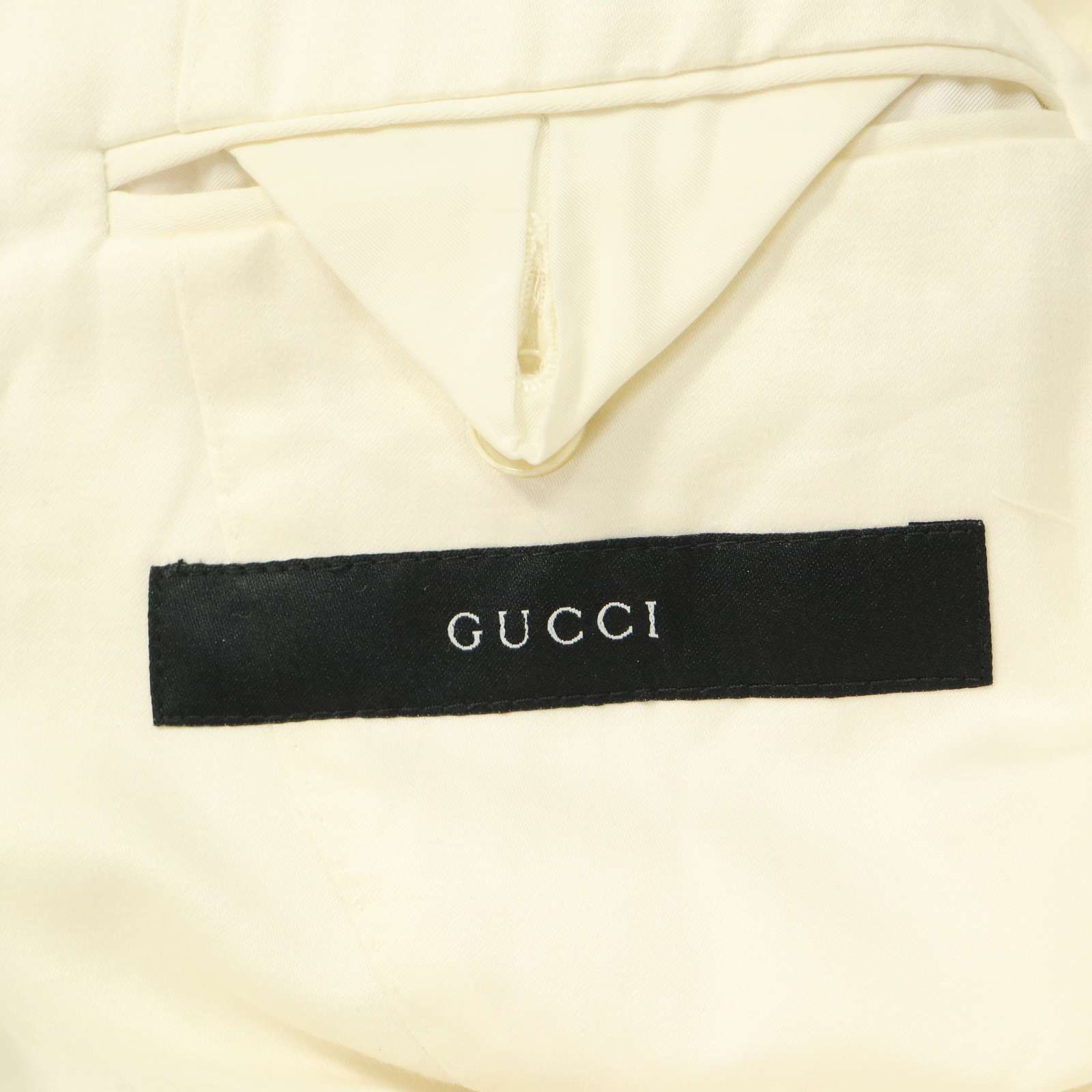 GUCCI グッチ 春夏☆ 麻 リネン&コットン テーラード ジャケット Sz.46