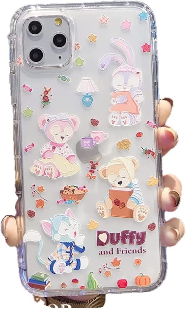ディズニー キャラクター iphoneケース スマホケース ダッフィー かわいい 携帯カバー 携帯保護 シェリーメイ 耐衝撃 脱着簡単 おしゃれ maxステラルー 軽量 プレゼント 友達集まり iphone15pro 透