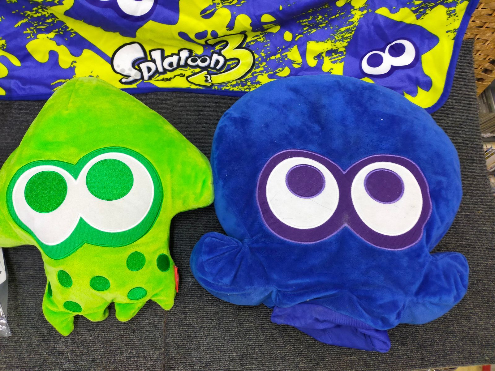 一番くじ Splatoon3 ブランケット クッション ぬいぐるみ ラスト