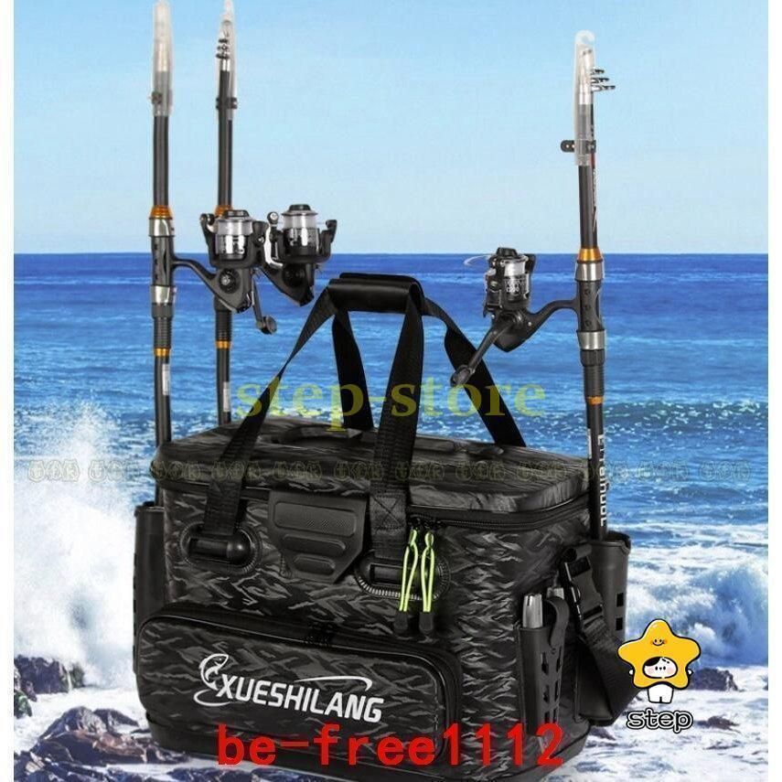 タックルバッグフィッシングバッグアウトドアバッカンロッドスタンド付釣魚釣りフィッシング釣り具エサ餌水汲み多機能バケツ収納防水軽量