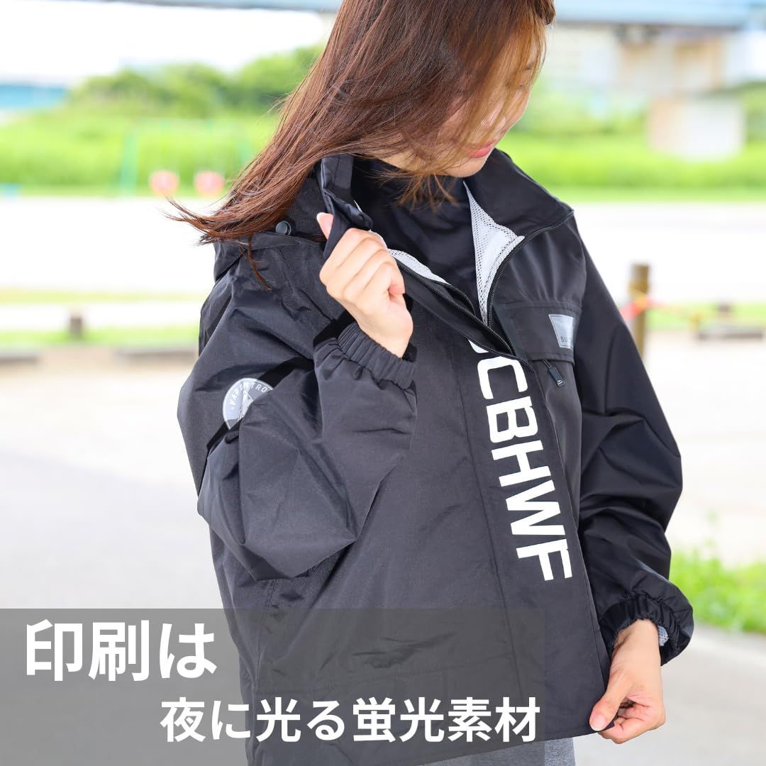 送料無料・代引可。 商品 新 まいにち 2in1レインコート レインウェア 上下セット ブラック 靴を脱がずにズボンが脱げる ゴルフ 水 撥水 透湿 通気メッシュ レインスーツ 上下 メンズ レディース レインコート 息をのむような