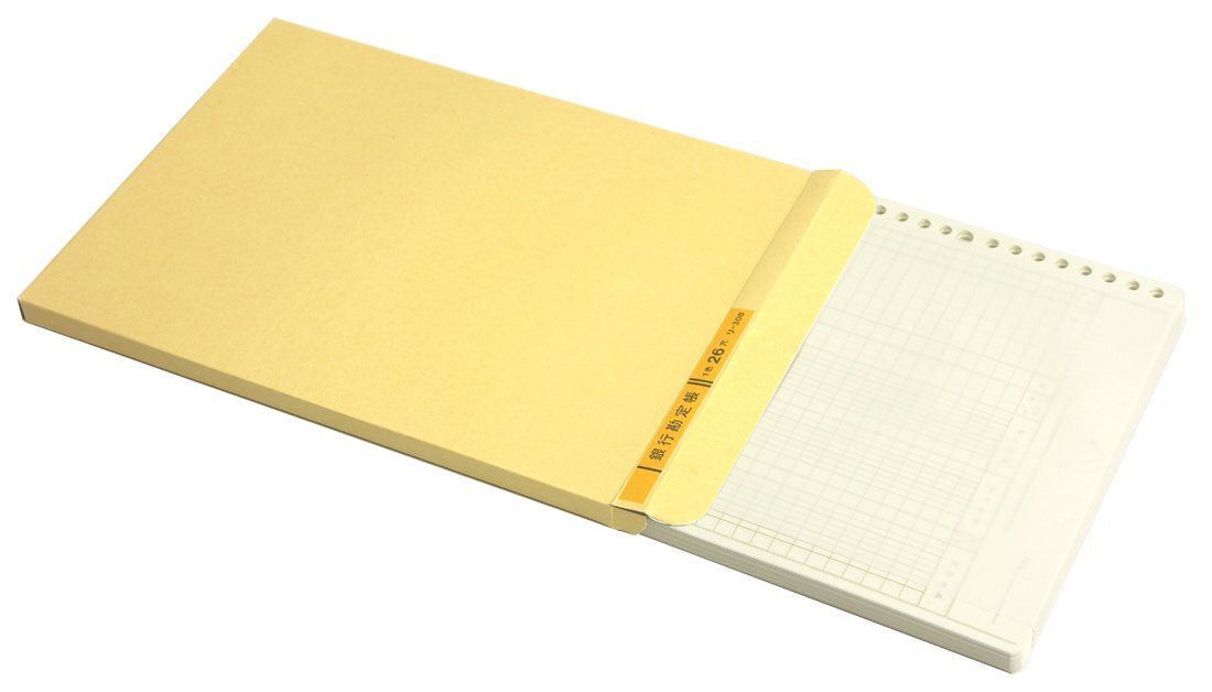 26穴 銀行勘定帳 B 5 リ 308 Z 一色刷ルーズリーフ コクヨ