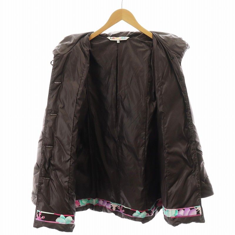 LEONARD レオナール スポーツ ダウンコート レオナールダウンロングコート44サイズ