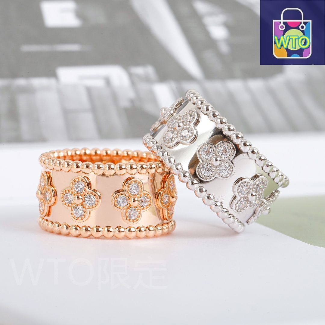 Van Cleef - Arpels ヴァン クリーフ＆アーペル 万華鏡リング ペルレ 四つ葉模様リング｜ ｜ ♥-WTO輸入1 USTAUSTRALIA_COM_AU