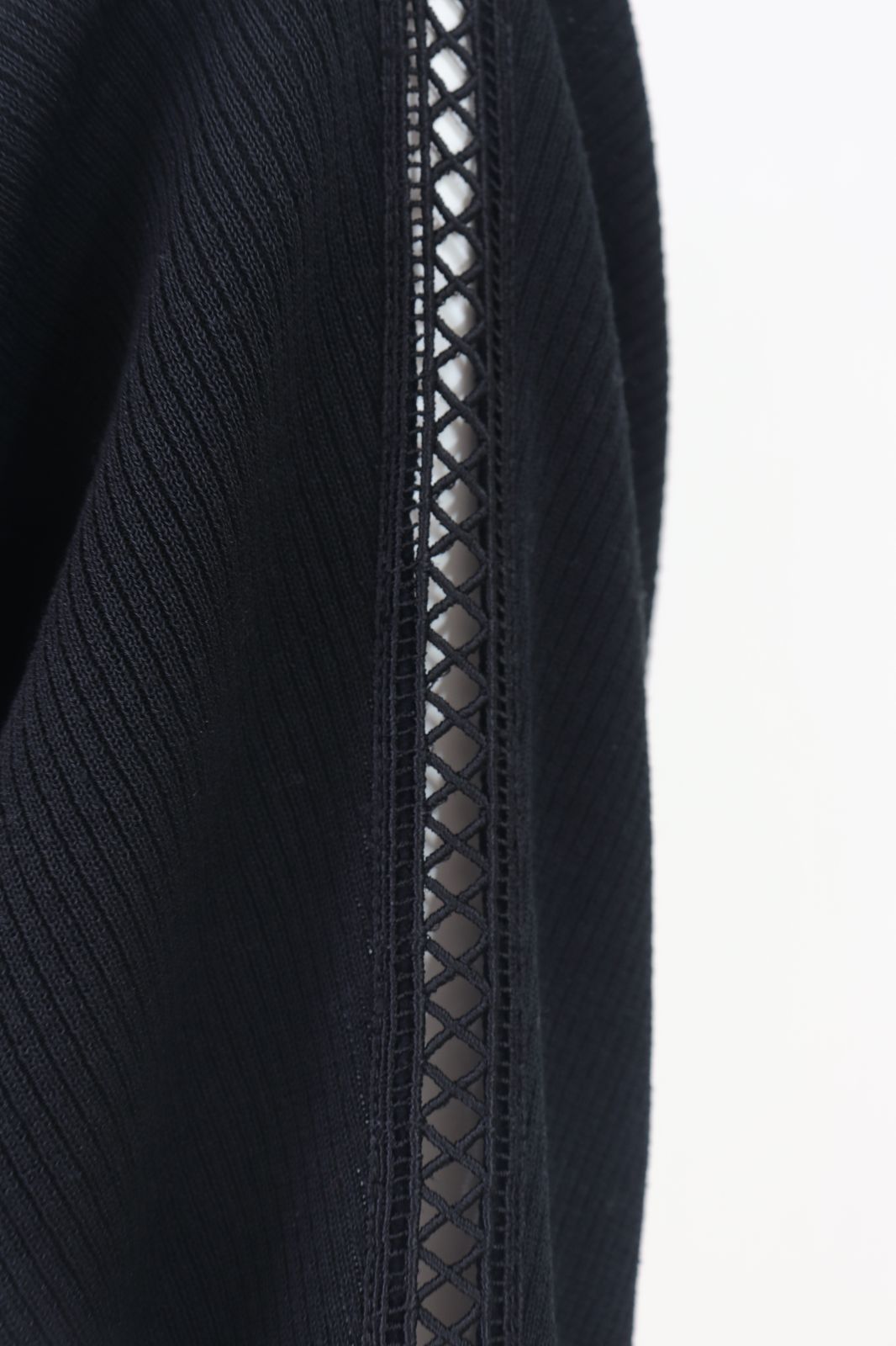 Rene　ドルマンスリーブニットトップス　6422390　2024年商品　黒/ブラック　売れ筋商品|||ルネ Rene ドルマンスリーブニットトップス 6422390 2024年商品 黒