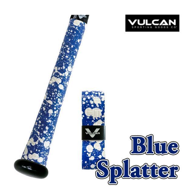 種類7:YellowSplatter(041)/0.50mm(薄目) VULCAN(バルカン) SPLATTER SERIES バット用 グリップテープ 野球 ベースボール バットアクセサリー 0.50／1.00／1.75mm 【メール便発送】