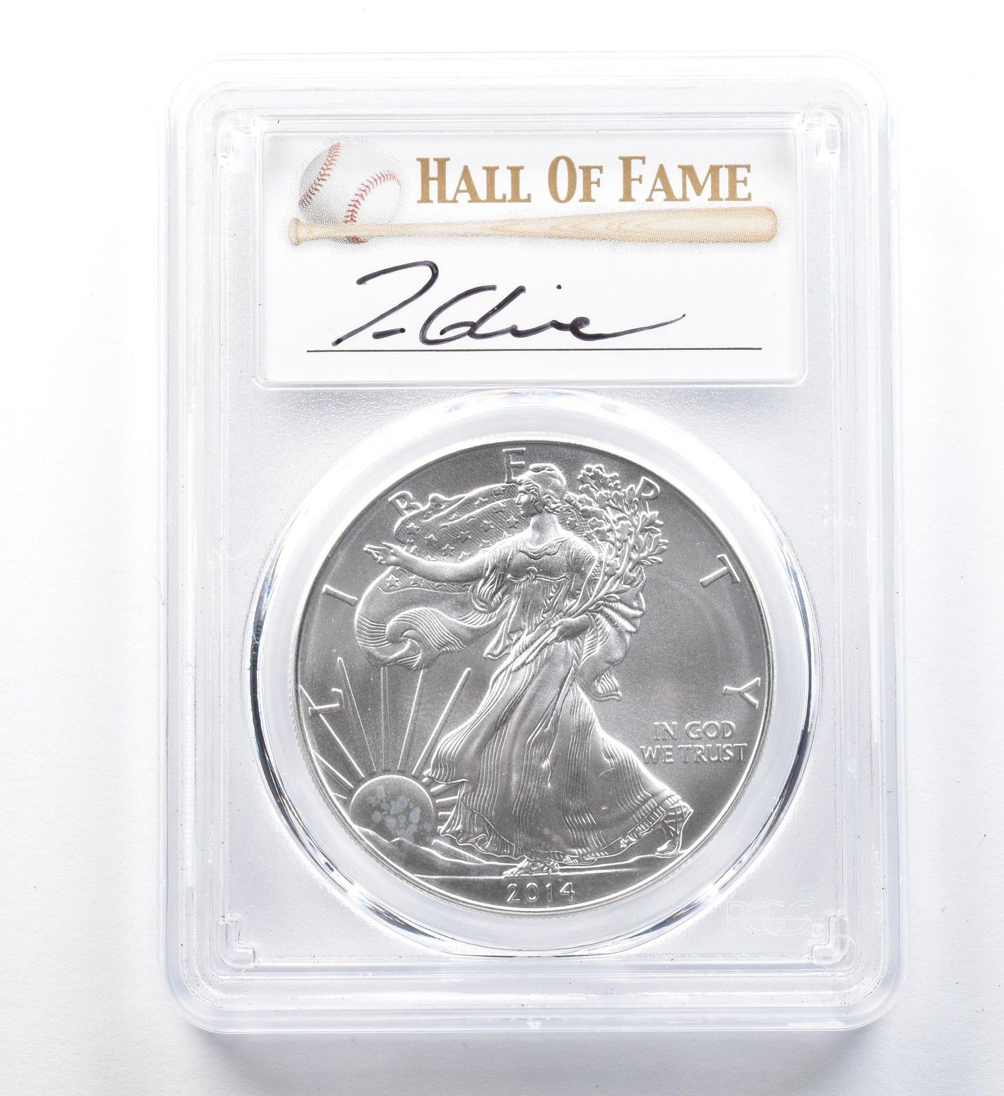 2014年 PCGS MS70 シルバーイーグル 2014年 アメリカン シルバー イーグル トム・グラビン MS70 PCGS
