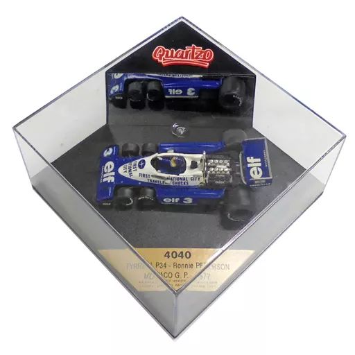 ミニカー　TYRELL P34 MONACO G.P. 1977 elf #3(ブルー×ホワイト) [4040] 中古】ミニカー TYRELL P34 MONACO G.P. 1977 elf #3(ブルー