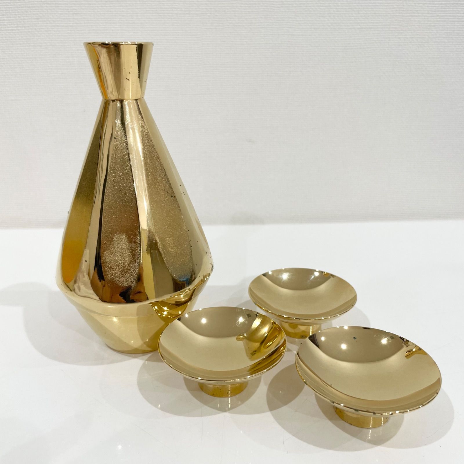 お銚子 1本 お猪口 3個セット 24金メッキ 24K GP - メルカリ