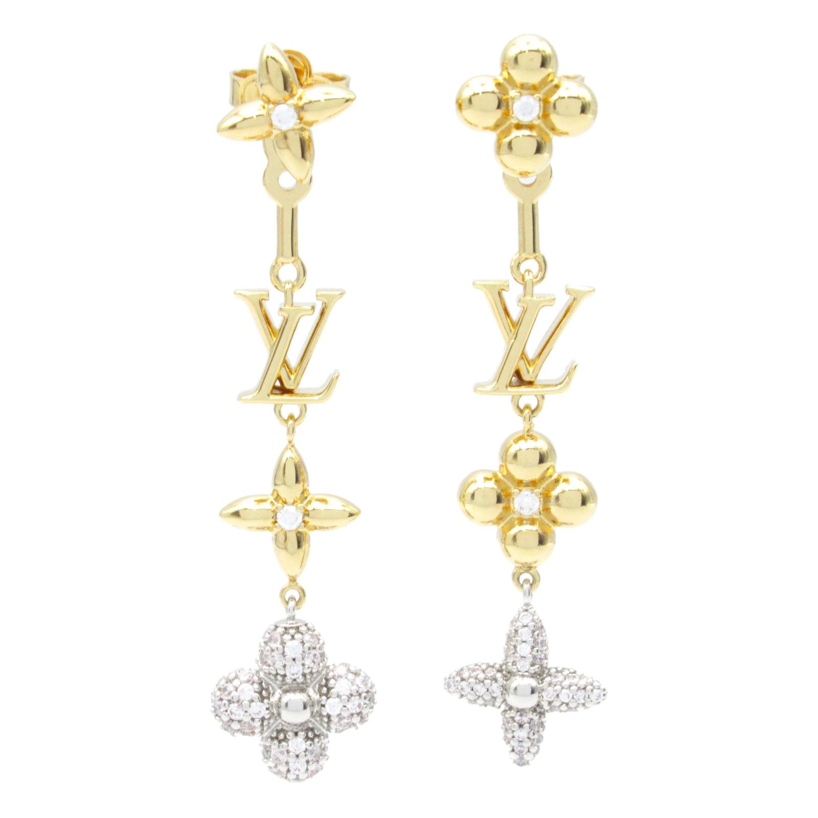 ルイ・ヴィトン LOUIS VUITTON ピアス ピアス・ロング パンダント LV  