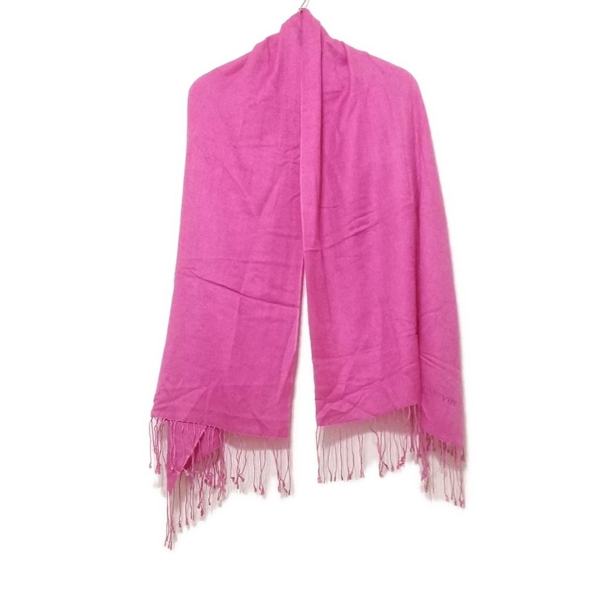 LANVIN ランバン ストール ショール - ピンク フリンジ カシミヤ シルク