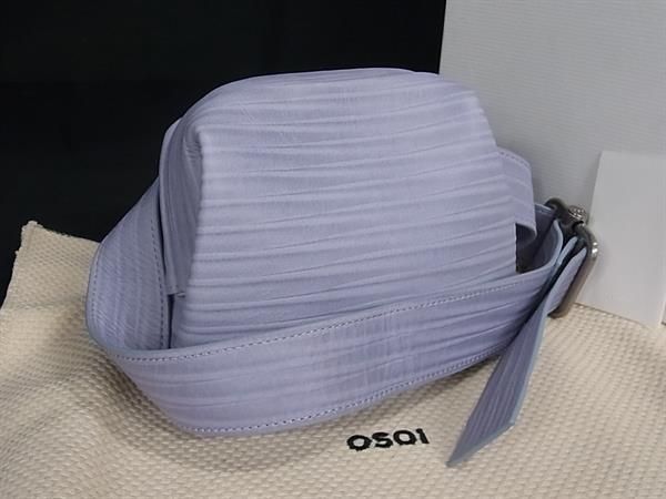 □極美品□ OSOI オソイ レザー クロスボディ ボディバッグ ショルダー