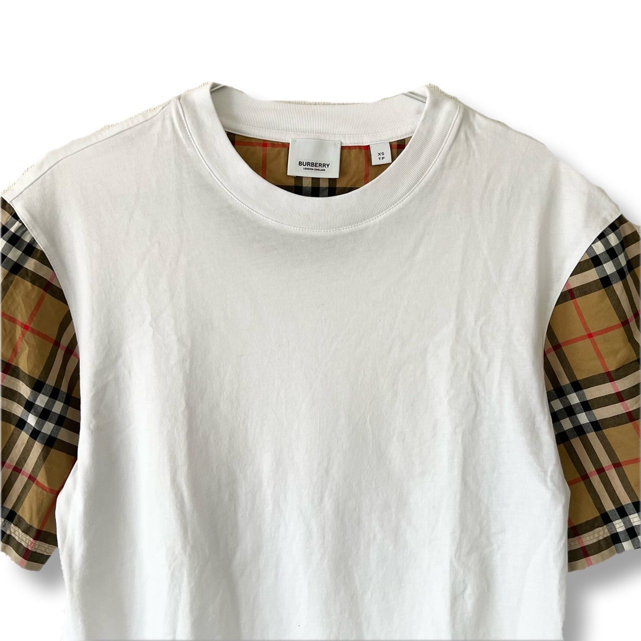 Burberry バーバリー Tシャツ 現行モデル ノバチェック ホワイト