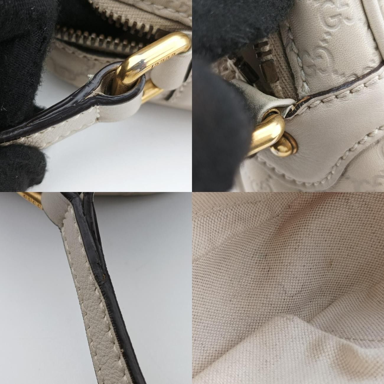 グッチGucciマイクログッチシマホワイトレザー309538D012942395