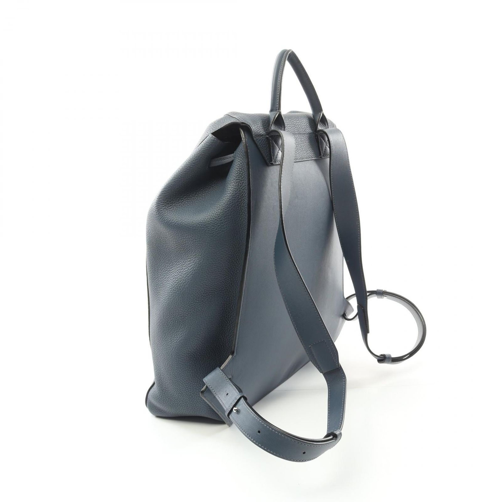 ロエベ レザーリュック ローストリングバックパック アナグラム カーフレザー ユニセックス LOEWE 中古 LOEWE（ロエベ）アナグラム ドローストリング バックパック LOEWE