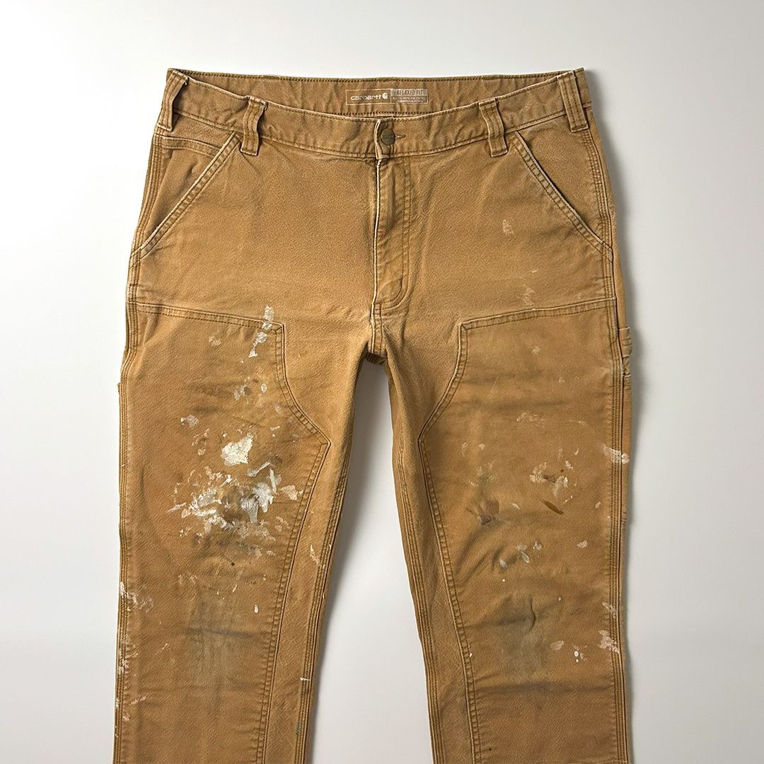 60s 70s carhartt ダブルニーペインターパンツ W35 L32 carhartt 60s 70s ビンテージ ダブルニー ペインターパンツ