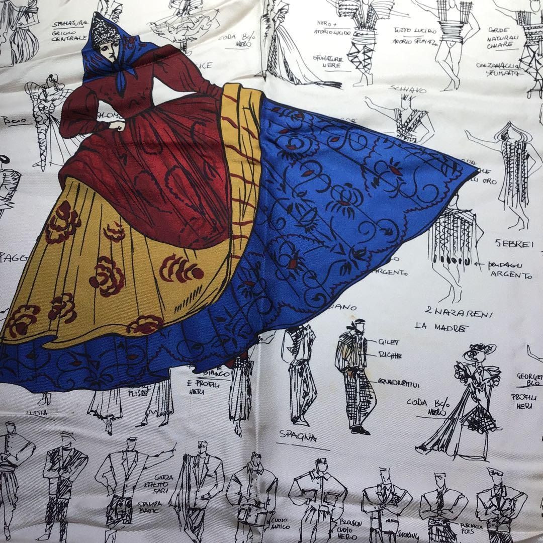 ジャンニヴェルサーチ シルク スカーフ Gianni Versace ヴィンテージ