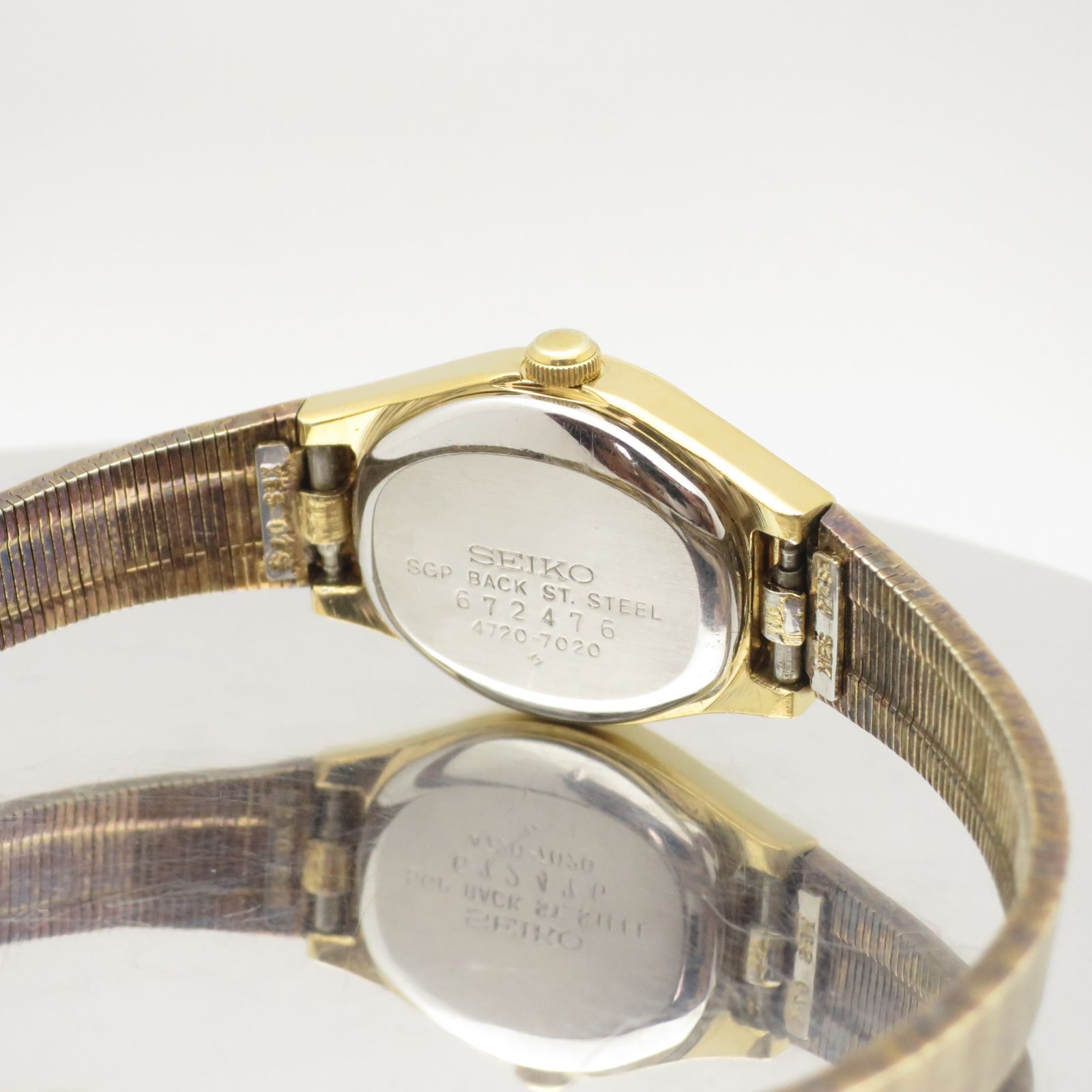 新品電池】クォーツ セイコー レディース腕時計 4720-7021 ゴールド