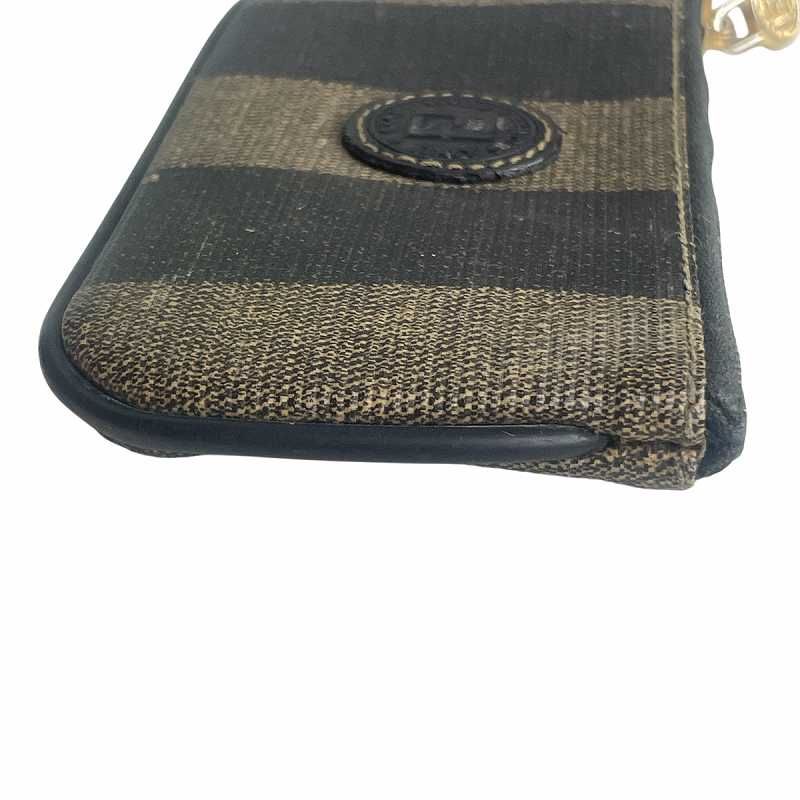 フェンディ FENDI ペカン柄 コインケース 小銭入れ ロゴ 茶