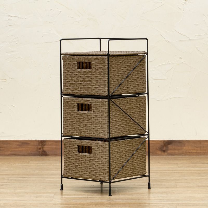 完成品でお届けです！】 人口ラタン ラタン風 ラタン調 ランドリー