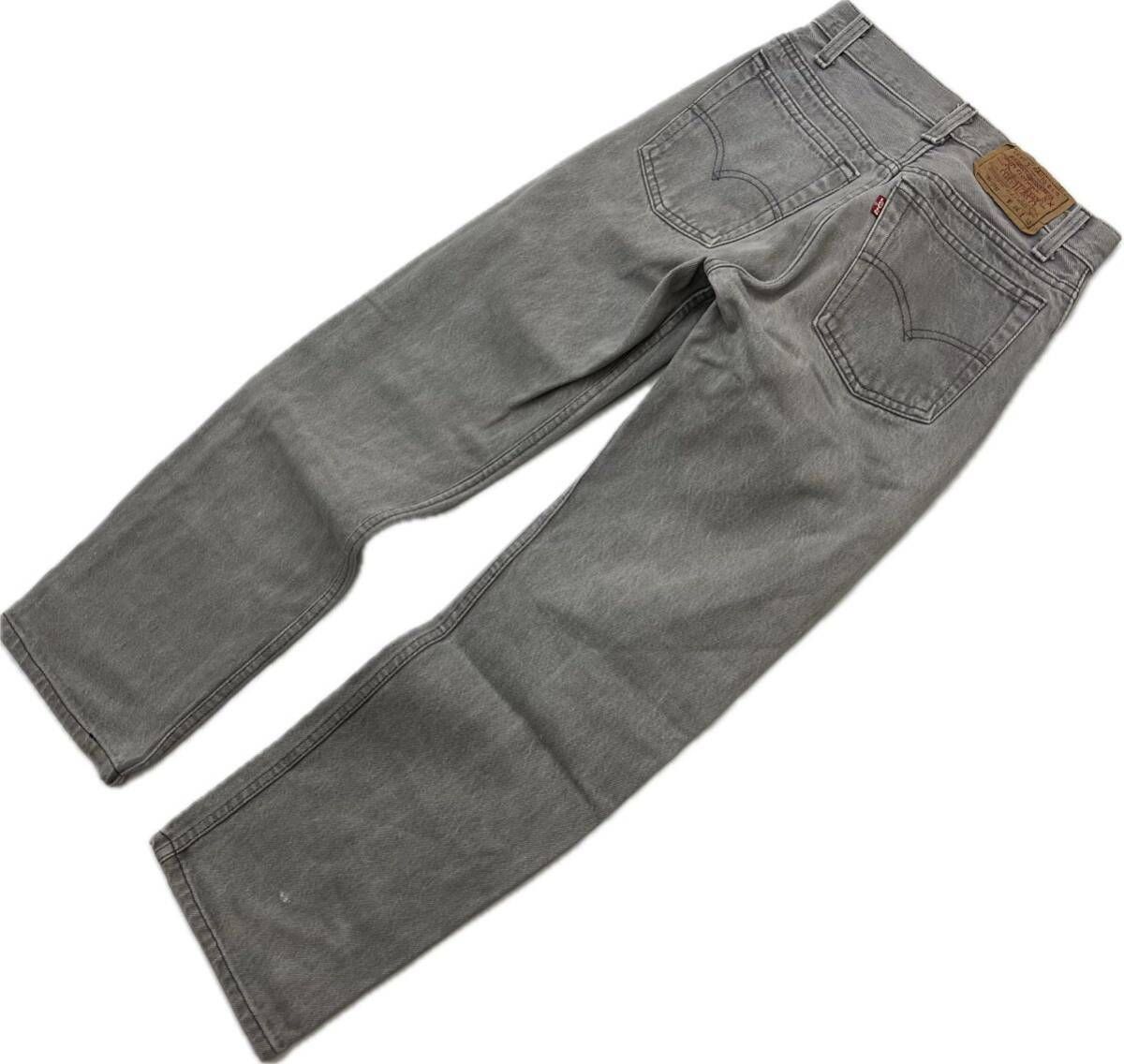 80s  Levi's  701-5757 USA製 W24 キッズ デニムパンツ 風合い グレー ジーンズ 通年 オシャレ アメカジ お出かけ リーバイスJa7484