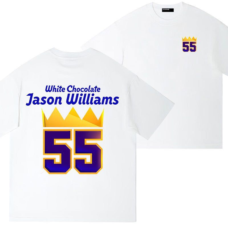 【希少】 HEAT ジェイソン・ウィリアムス NBA　ヒート Tシャツ 55 ホワイトチョコレート ジェイソン・ウィリアムズ55番プリントT