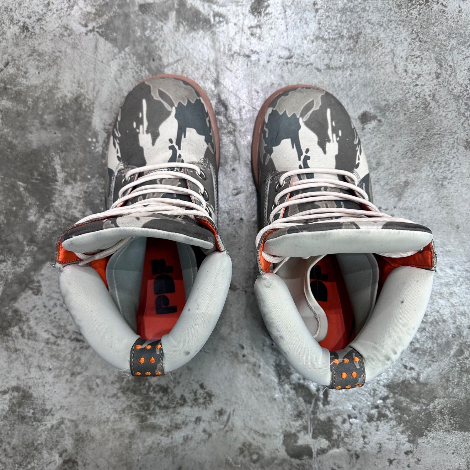 参考上代97900円 PDF 25SS STRADA CAMO レザー ネオプレン ブーツ