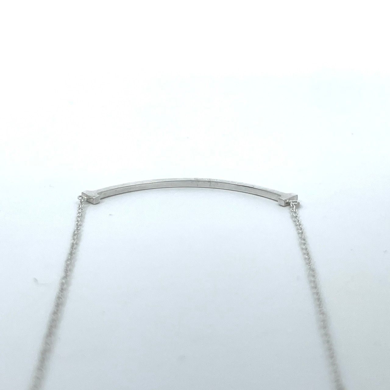 極美品‌ Tiffany Tスマイル　ネックレス スモール シルバー925 美品 TIFFANY&Co. ティファニー Tスマイル ネックレス シルバー