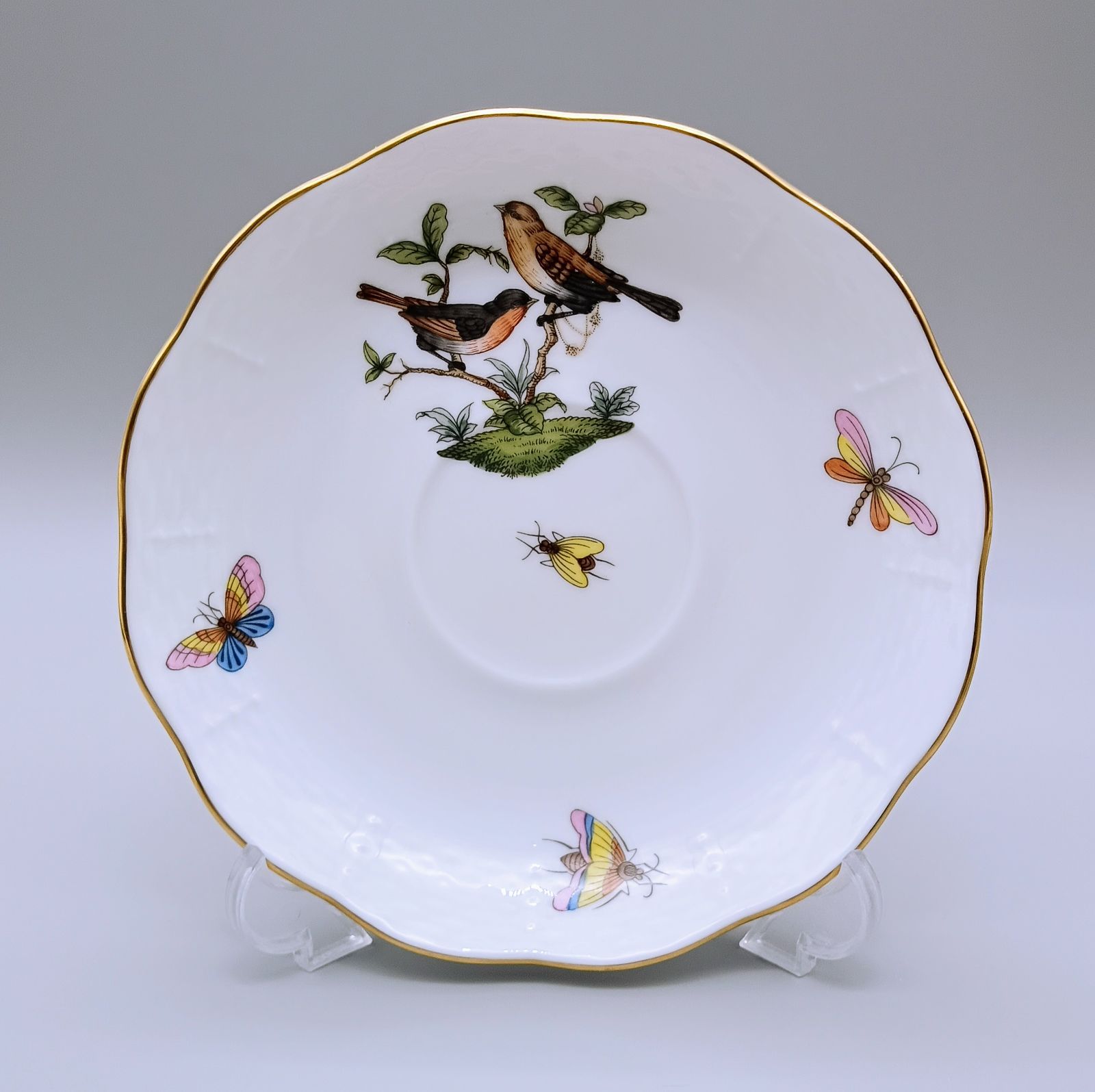 美品　ヘレンド　ロスチャイルドバード ヘレンド 卸売 ロスチャイルドバード ティーカップ＆ソーサー 希少