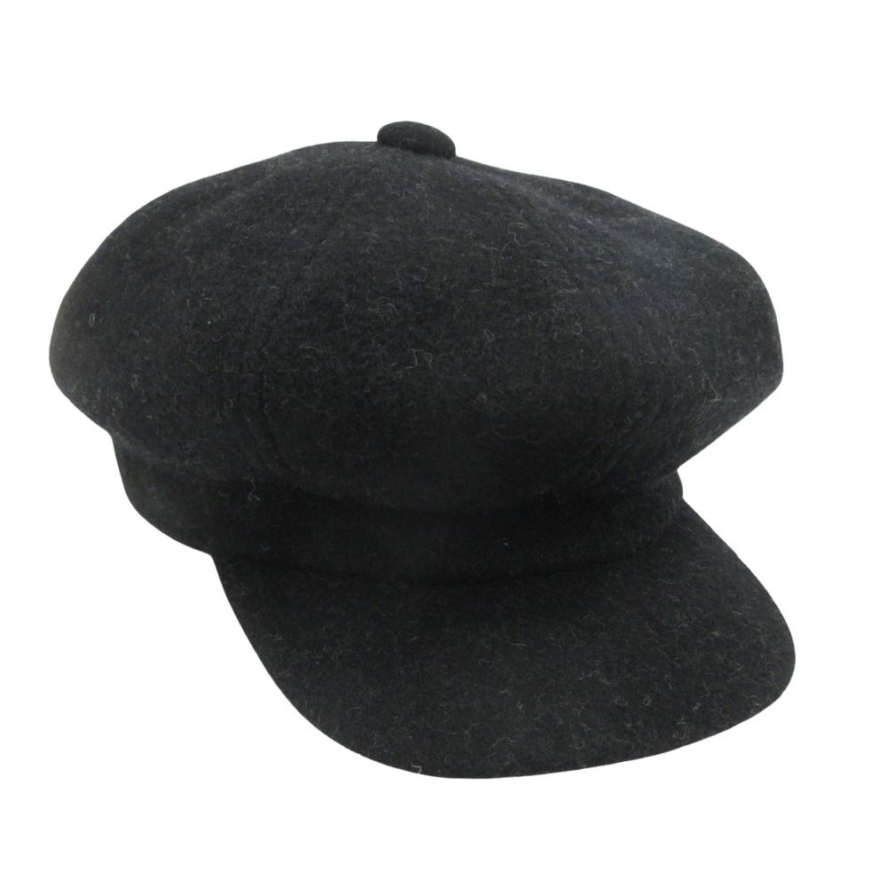 100%品質保証。 ♥ Paul Smith ポールスミス ウール ダブルフェイス キャスケット 帽子 ロゴ 刺繍 黒 ブラック メンズ レディース 古着 絶対にお買得!
