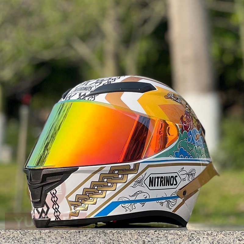 バイクヘルメット フルフェイスヘルメット ミラーシールド