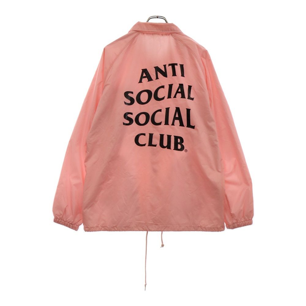 ANTI SOCIAL SOCIAL CLUB (アンチソーシャルソーシャルクラブ) Burn Out Coach Jacket プリント ナイロン コーチジャケット ピンク